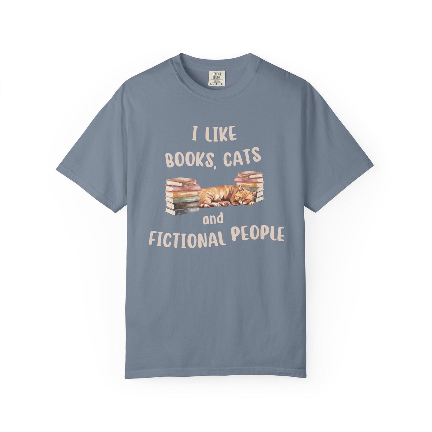 I Like Books, Dogs and Fictional People T-shirt
