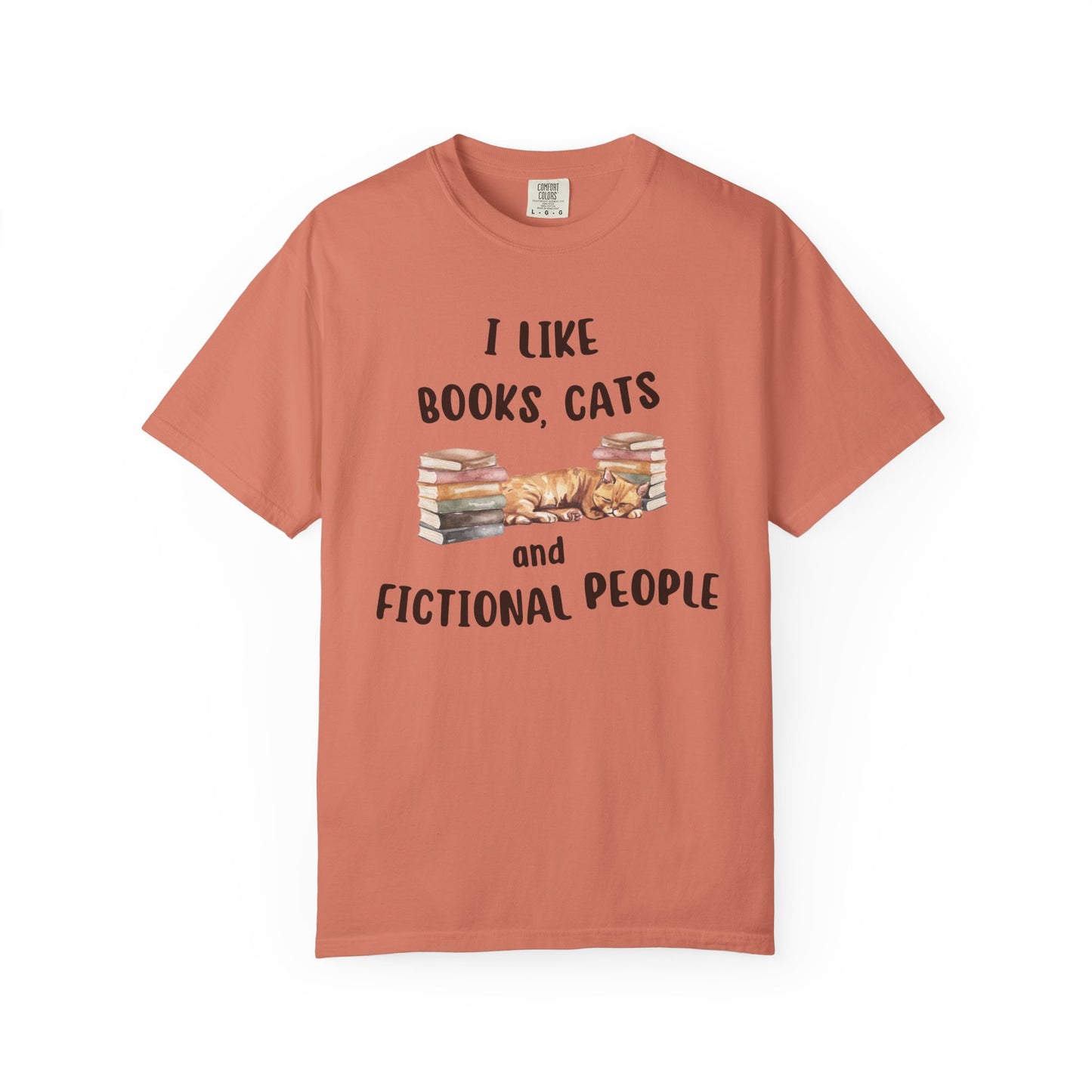 I Like Books, Cats and Fictional People T-shirt