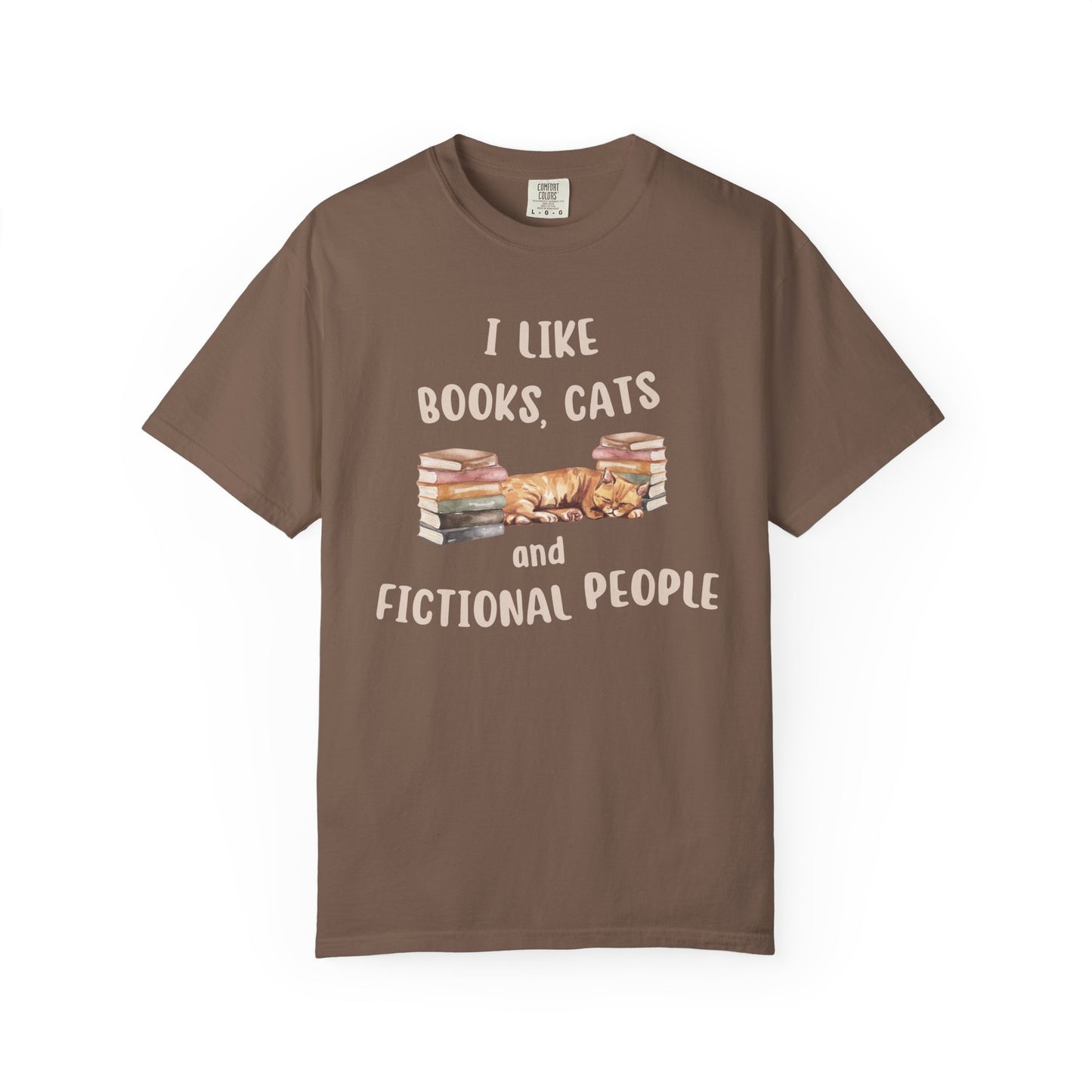 I Like Books, Cats and Fictional People T-shirt