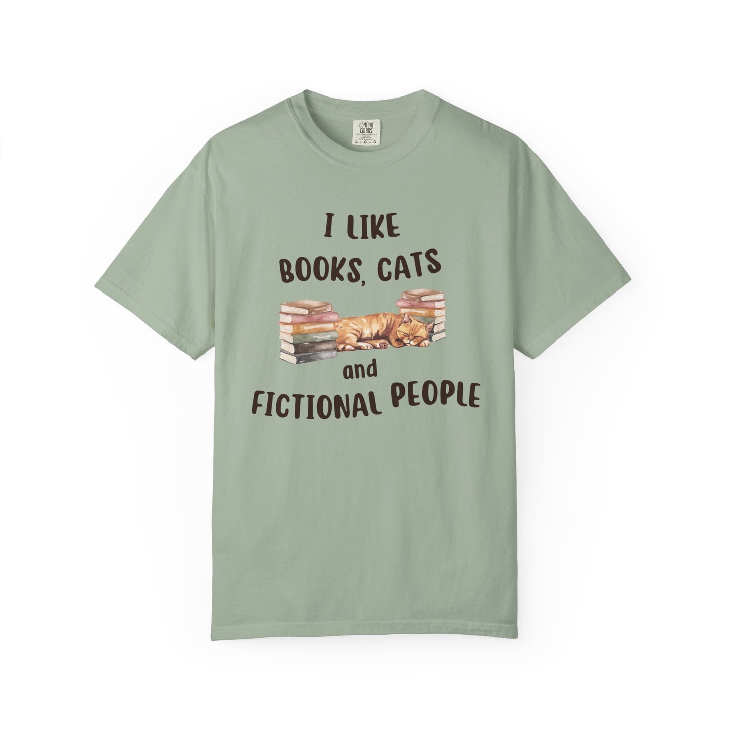 I Like Books, Cats and Fictional People T-shirt
