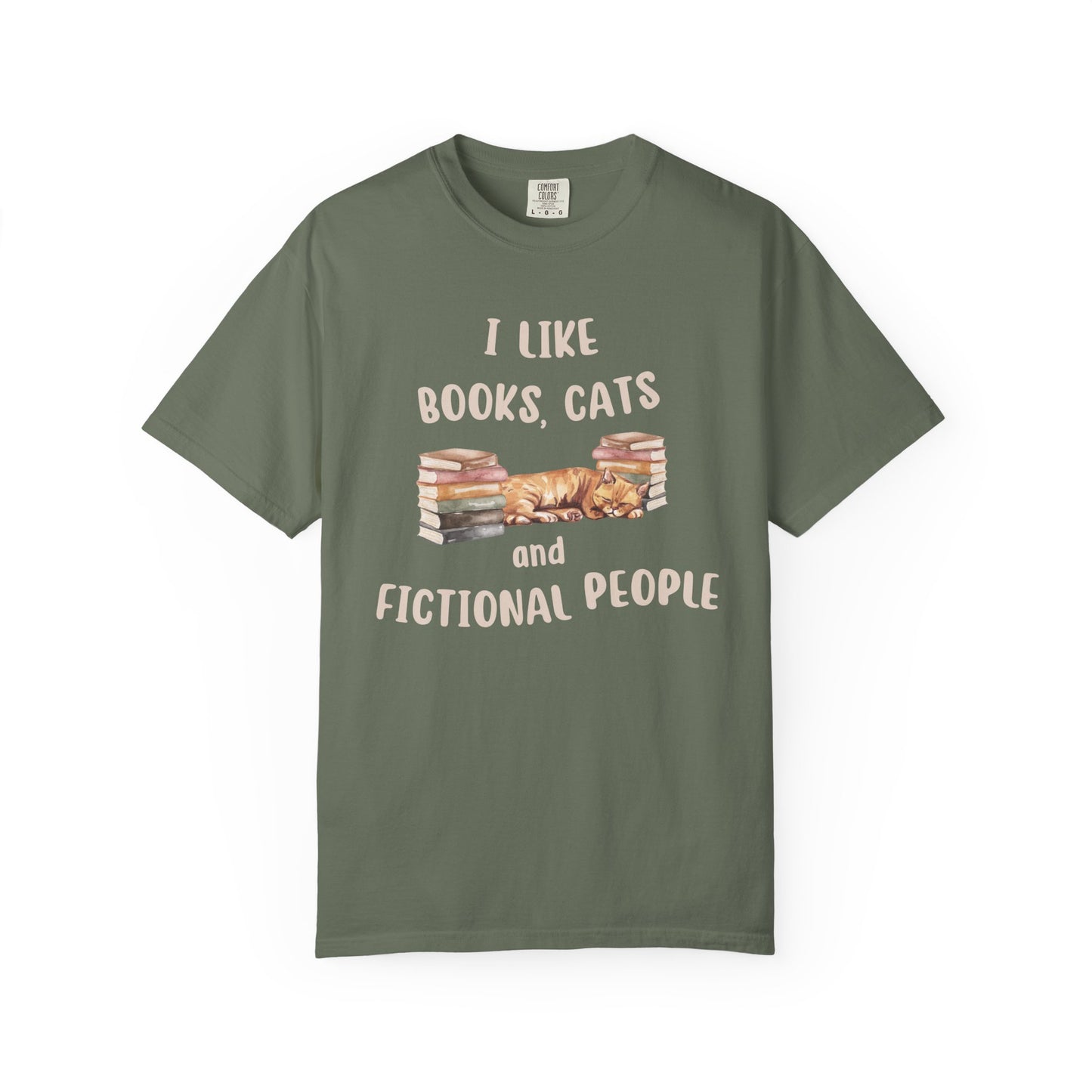 I Like Books, Cats and Fictional People T-shirt