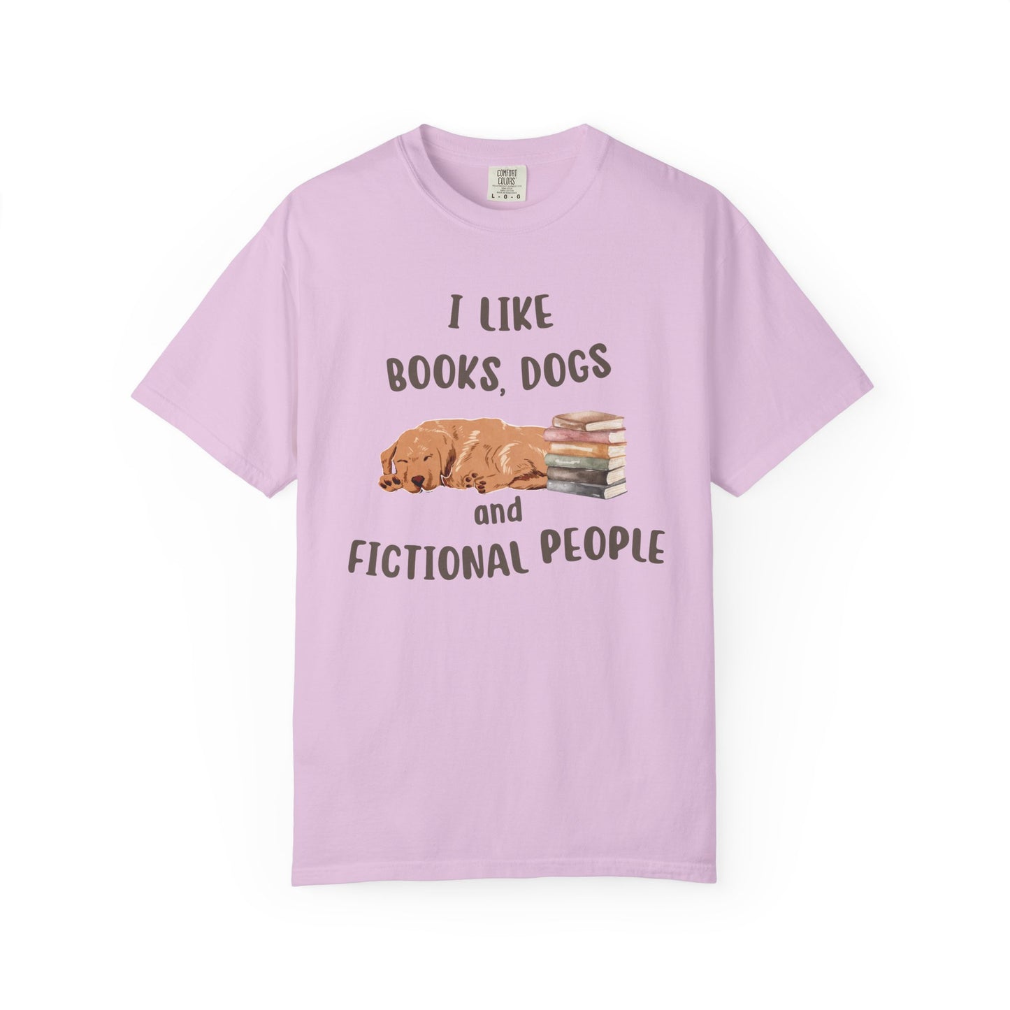 I Like Books, Dogs and Fictional People T-shirt