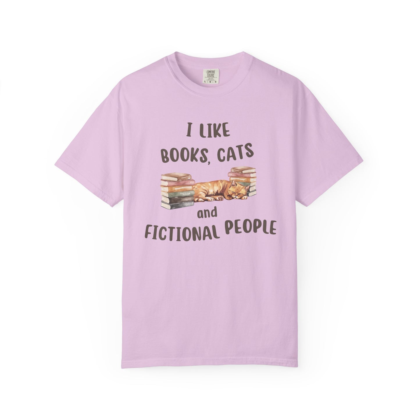 I Like Books, Cats and Fictional People T-shirt