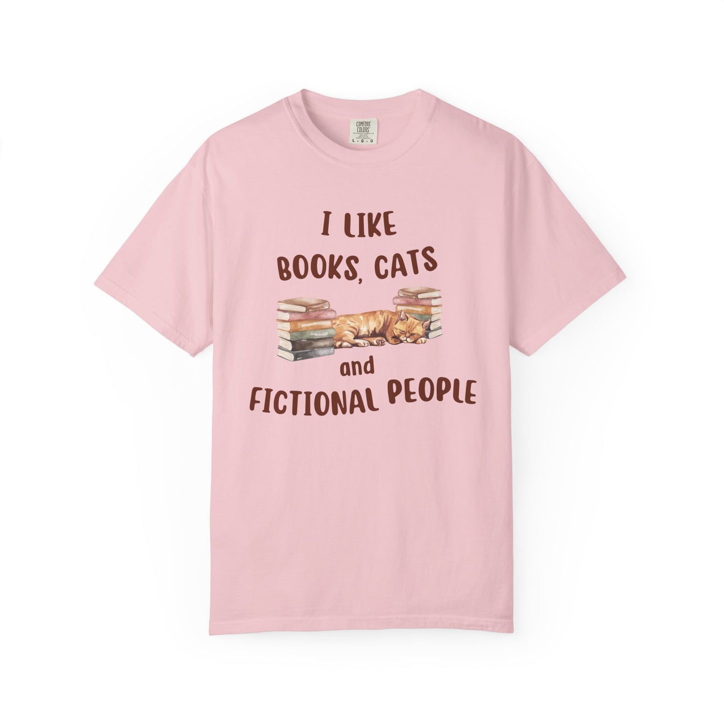 I Like Books, Cats and Fictional People T-shirt