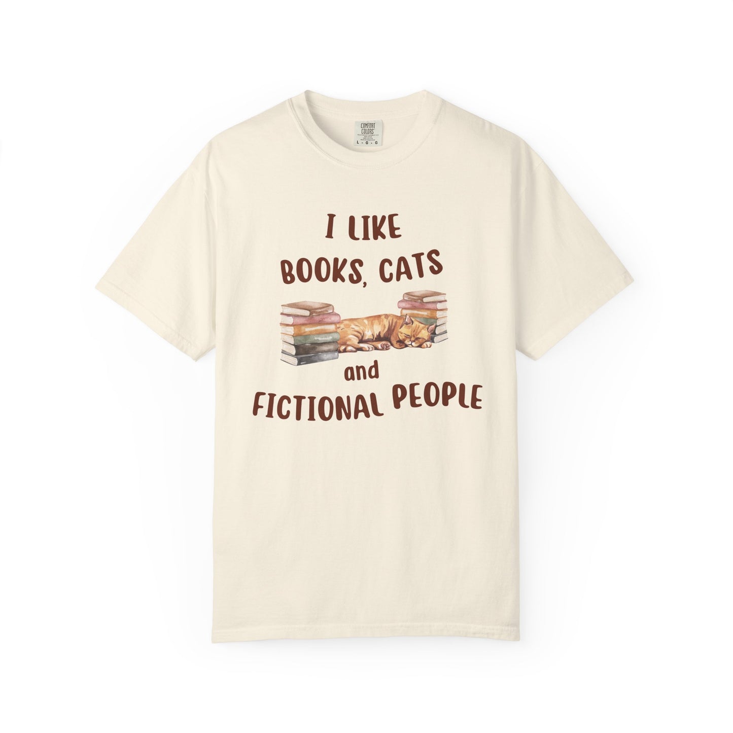 I Like Books, Cats and Fictional People T-shirt