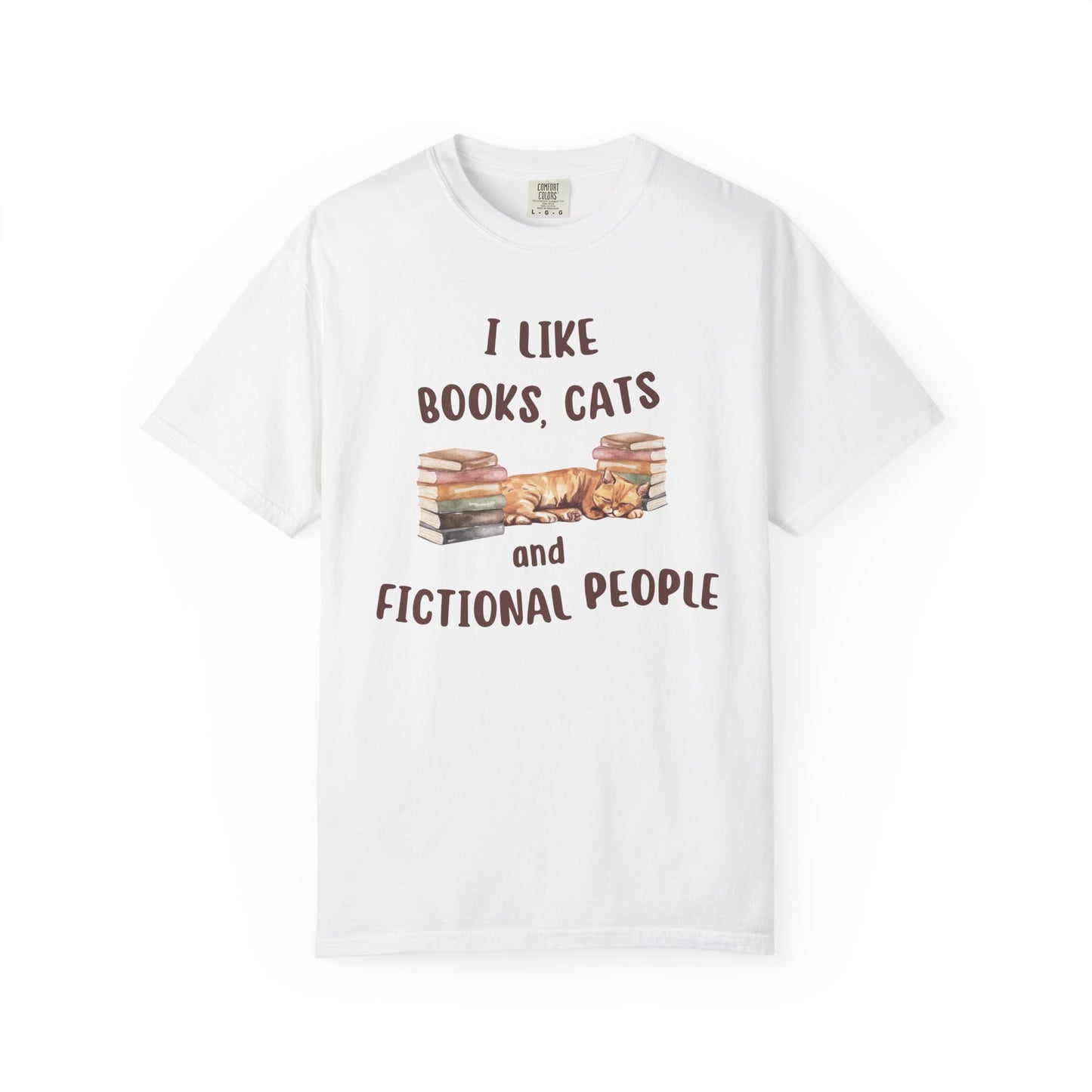 I Like Books, Cats and Fictional People T-shirt